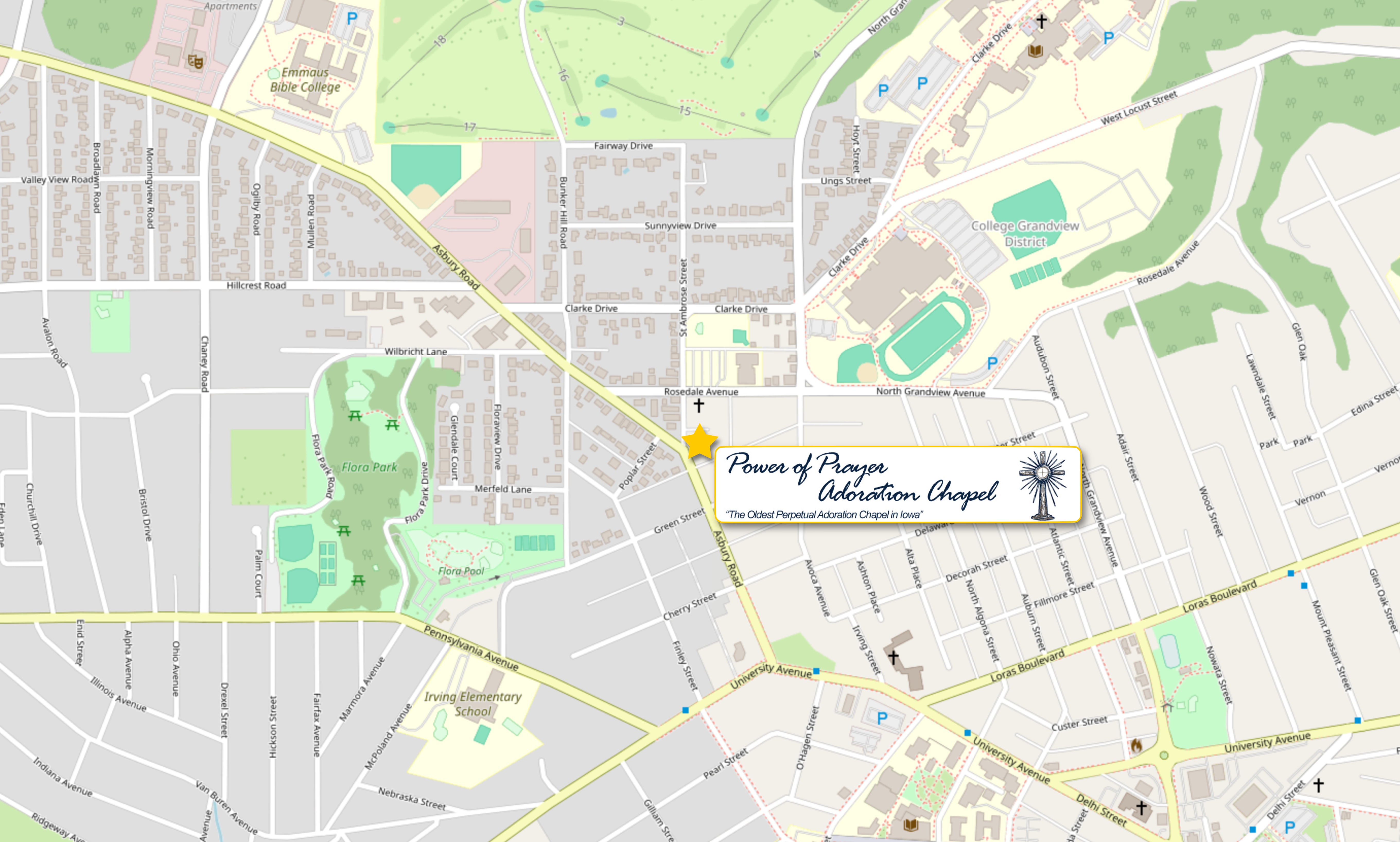 Our Chapel Location Map